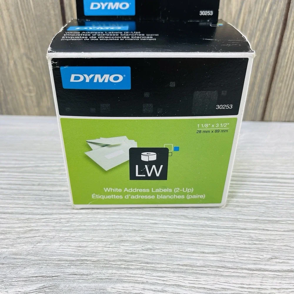 Dymo 30253 White Address Label 1 1/8